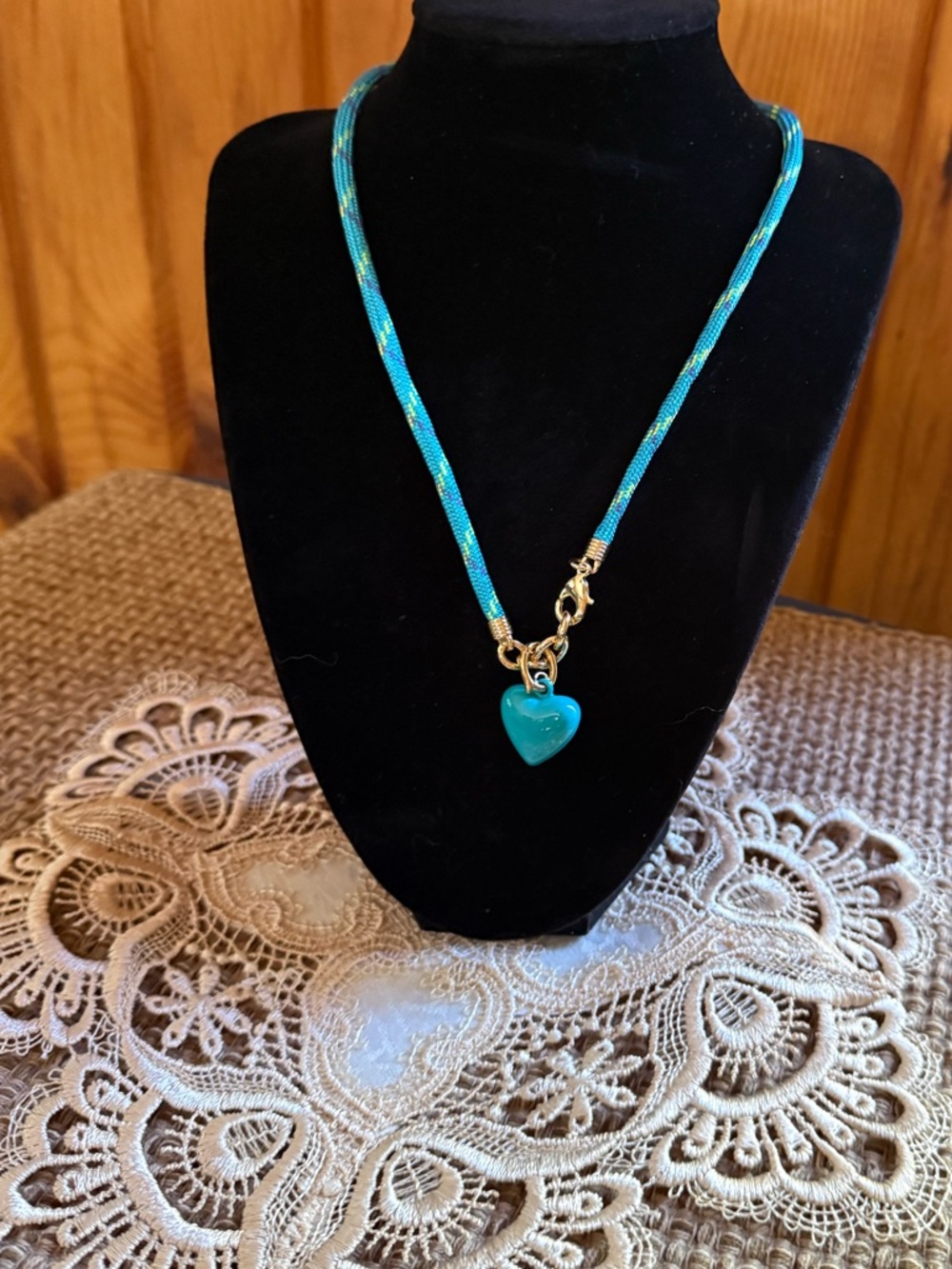 Roxanne Assoulin Happy Cord Necklace with Heart Charm